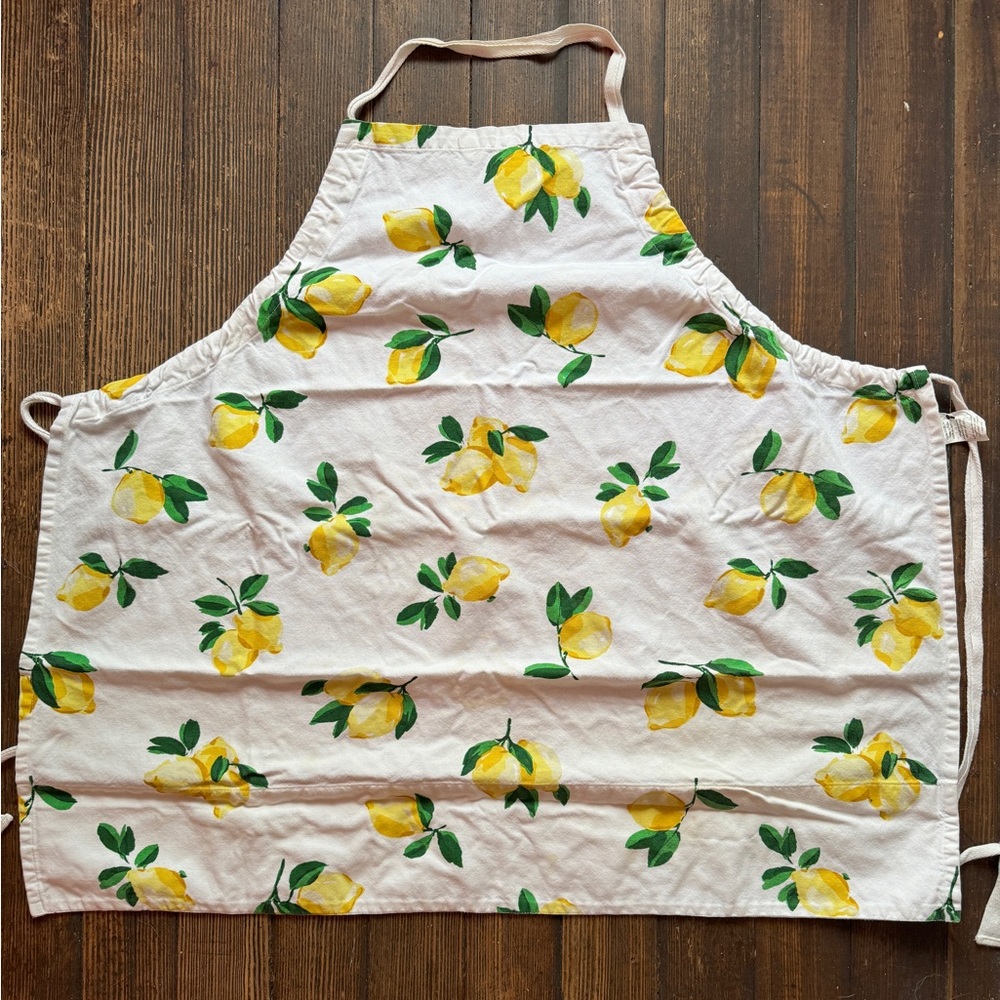 Kate Spade Lemon Print White Apron